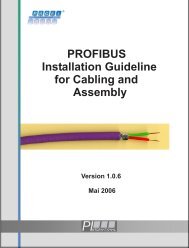 PROFIBUS Installation Guideline for Cabling and Assembly