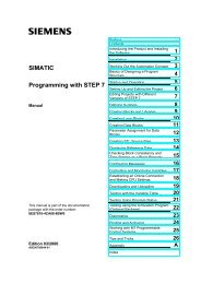 Simatic - Programming with STEP7 - Process Control and ...
