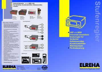 USP und MSR Universell einsetzbare Stufenregler für ... - Elreha