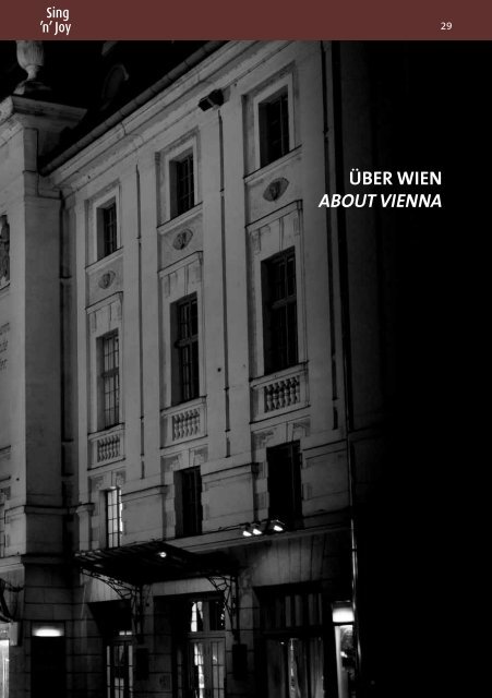 Sing'n'Joy Vienna 2014 - Program Book