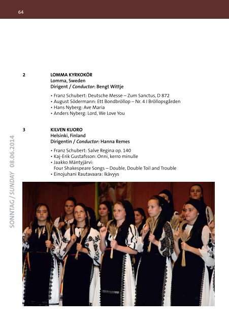 Sing'n'Joy Vienna 2014 - Program Book