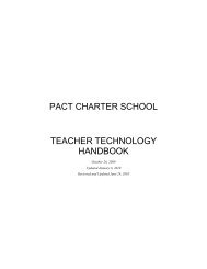 Teacher Technology Handbook-6 - PACT Charter School