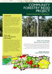 COMMUNITY FORESTRY REDD PROJECT - Pact Cambodia