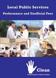 Local Public Services Performance and Unofficial ... - Pact Cambodia