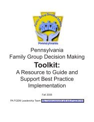 Pennsylvania Family Group Decision Making Toolkit: A Resource to ...