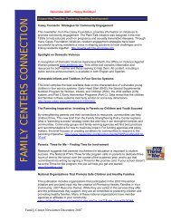 December 2007 Family Center Newsletter - Pennsylvania Child ...