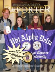 Spring 2010 - Phi Alpha Delta