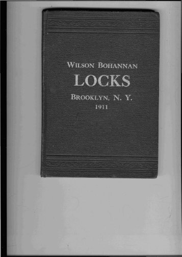 1911 - Wilson Bohannan Padlocks