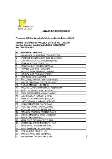 LISTADO BENEFICIARIOS OMIL SEPTIEMBRE.pdf - Municipalidad ...