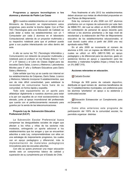 CUENTA PUBLICA OPTIMIZADA.pdf - Municipalidad de Padre Las ...