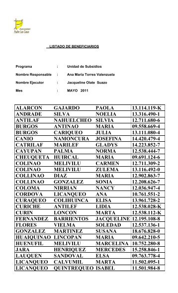 MAYO 2011.pdf - Municipalidad de Padre Las Casas