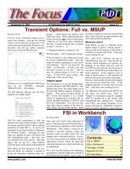Transient Options: Full vs. MSUP FSI in Workbench - PADT