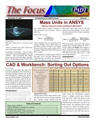 Mass Units in ANSYS CAD & Workbench: Sorting Out Options - PADT