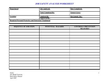 Printables Job Safety Analysis Worksheet job safety analysis worksheet for storage tank inspections worksheet
