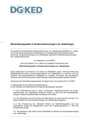 diabetologie - Arbeitsgemeinschaft PÃ¤diatrische Endokrinologie