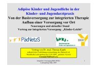 Vortrag von Dr. Thomas Kauth zum IV-Vertrag - PÃ¤dnetz S eG