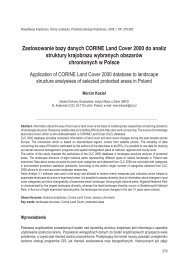 Zastosowanie bazy danych CORINE Land Cover 2000 do analiz ...