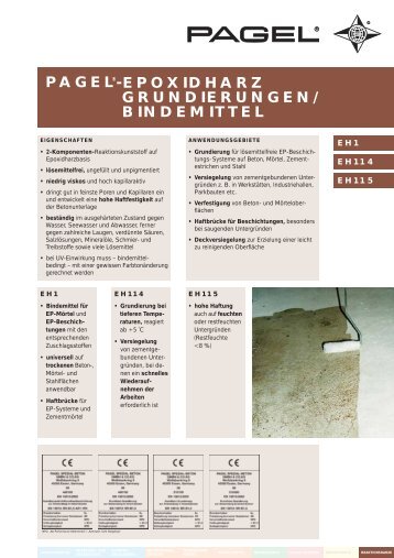 pagel®-epoxidharz grundierungen - Pagel Spezial-Beton GmbH ...