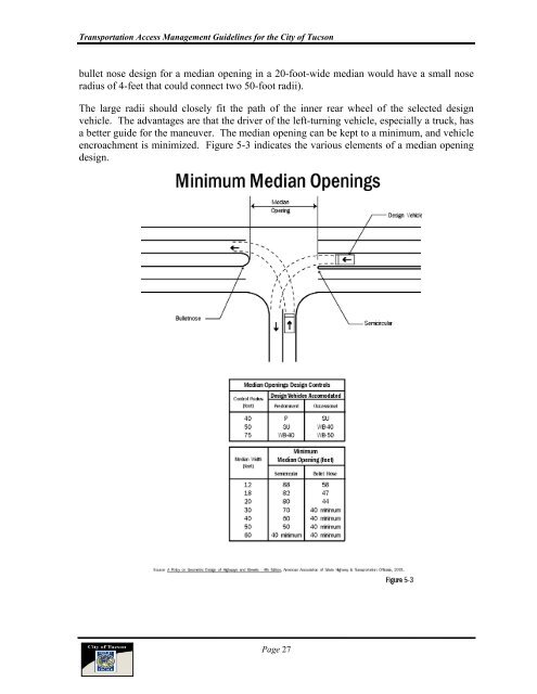 Transportation Access Management Guidelines for ... - City of Tucson