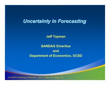 Uncertainty in Forecasting