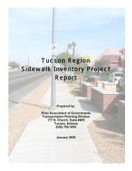 Tucson Region Sidewalk Inventory Project Report - Pima ...