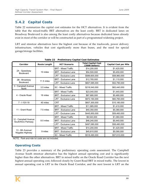 Final Report - Pima Association of Governments