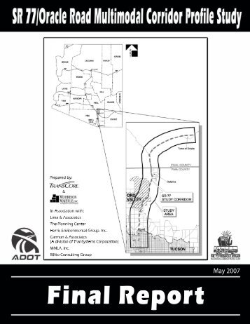 sr 77/oracle road multimodal corridor profile study final report - Pima ...