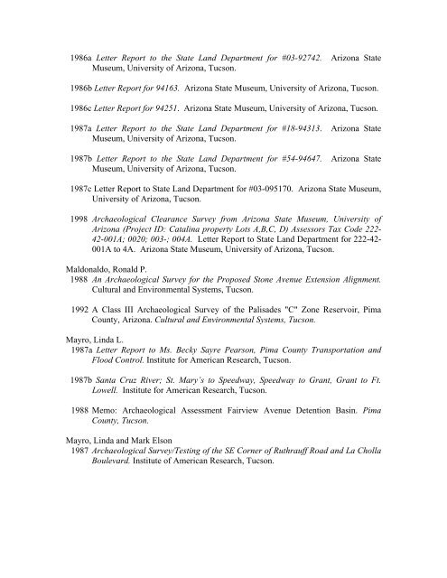 sr 77/oracle road multimodal corridor profile study final report - Pima ...