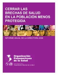 cerrar las brechas de salud en la población menos ... - PAHO/WHO