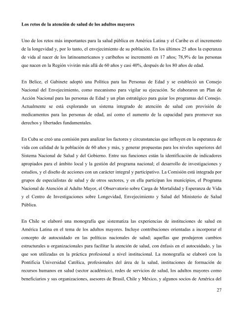 cerrar las brechas de salud en la población menos ... - PAHO/WHO