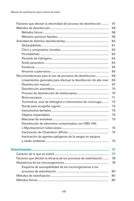 Manual de esterilización para centros de salud. (2008) - PAHO/WHO
