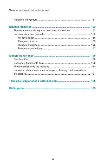 Manual de esterilización para centros de salud. (2008) - PAHO/WHO