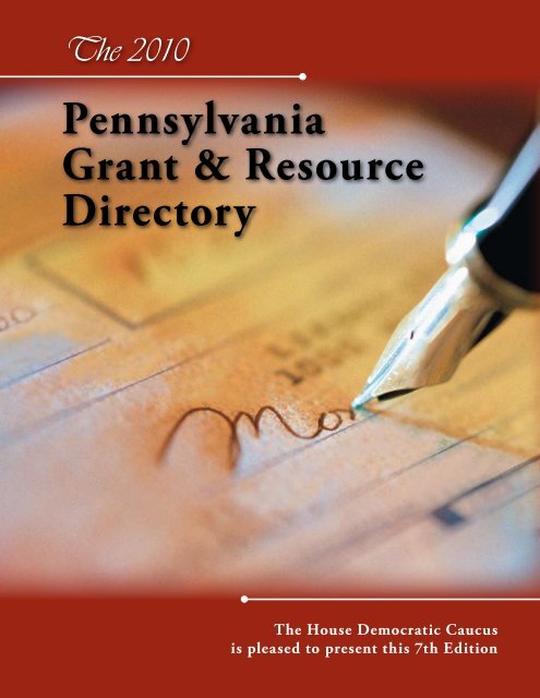 Pennsylvania Grant & Resource Directory - Pennsylvania House ...