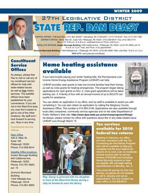 State Rep. Dan DeaSy DeaSy - Pennsylvania House Democrats