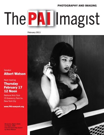 Albert Watson Thursday February 17 12 Noon - Pai-newyork.org