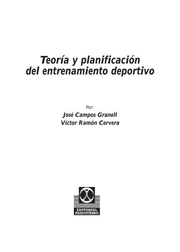 Teoría y planificación del entrenamiento deportivo - Editorial ...