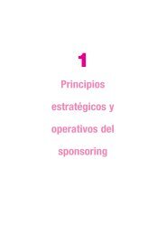 Principios estratégicos y operativos del sponsoring