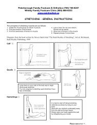 Lower Extremity Stretching Exercises - Painfreefeet.ca