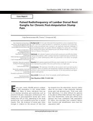 Pulsed Radiofrequency of Lumbar Dorsal Root ... - Pain Physician