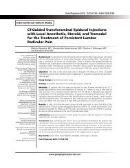 CT-Guided Transforaminal Epidural Injections with ... - Pain Physician