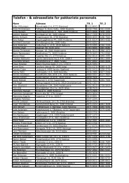 Telefon - & adresseliste for pakkeriets personale - Pakkeriklubben