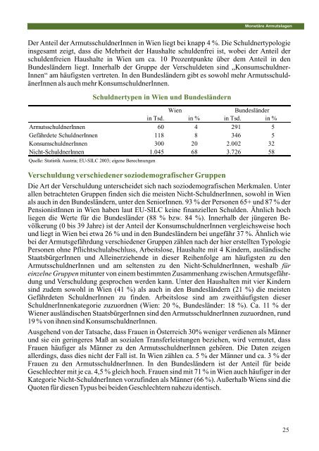 (PDF) Armutslagen in Wien - Statistik Austria