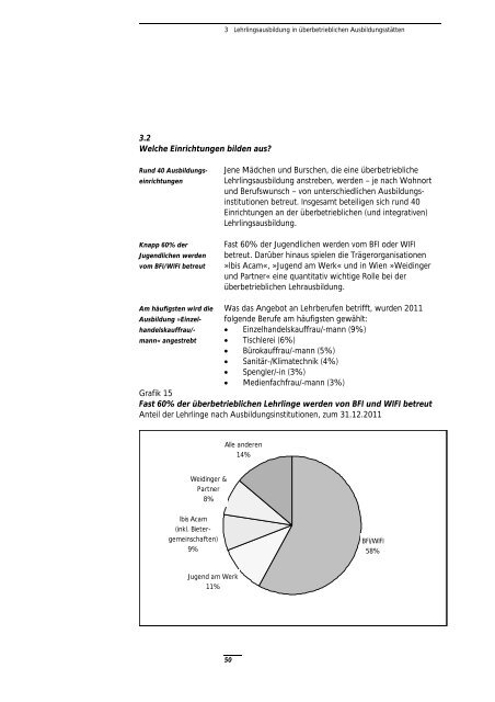 Bericht âLehrlingsausbildung: Angebot und Nachfrage. Entwicklung