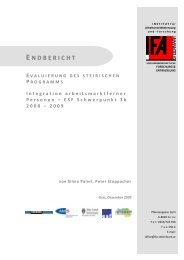 Evaluierung â Integration arbeitsmarktferner Personen - Territoriale ...