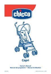 ©2009 CHICCO USA, INC. 08/09 IS0037.5ESF