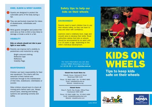 Kids on wheels.indd - Kidsafe NSW