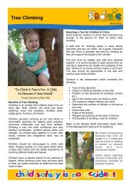 Tree Climbing - Kidsafe NSW