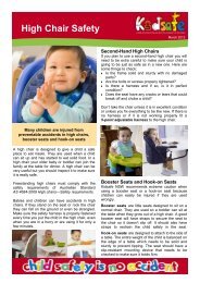 High Chair Safety - Kidsafe NSW