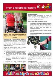 Pram and Stroller Safety - Kidsafe NSW