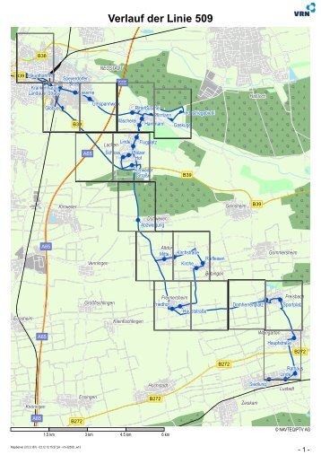 Verlaufsplan Linie 509 Gültig ab 04.07.2013 - Palatina Bus